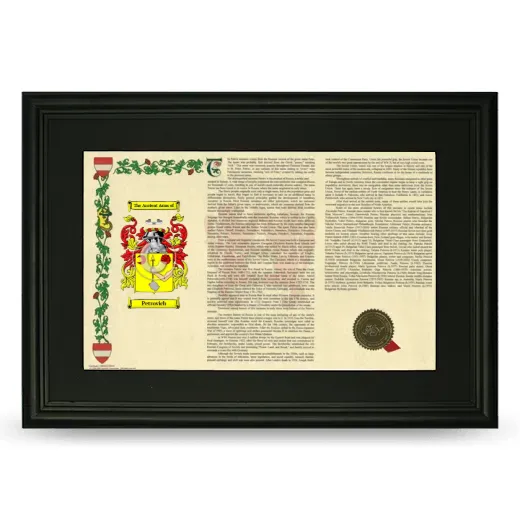 Petrovich Deluxe Armorial Landscape Framed- Black