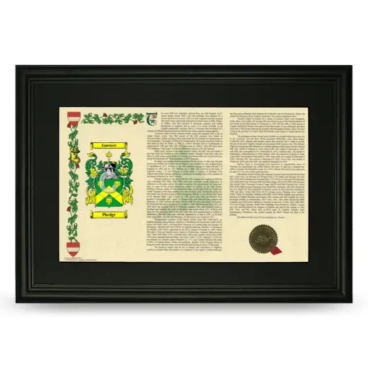 Phedge Deluxe Armorial Landscape Framed- Black
