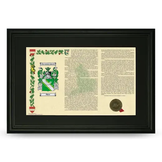 Piere Deluxe Armorial Landscape Framed- Black