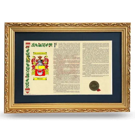 Pieterse Deluxe Armorial Landscape Framed - Gold
