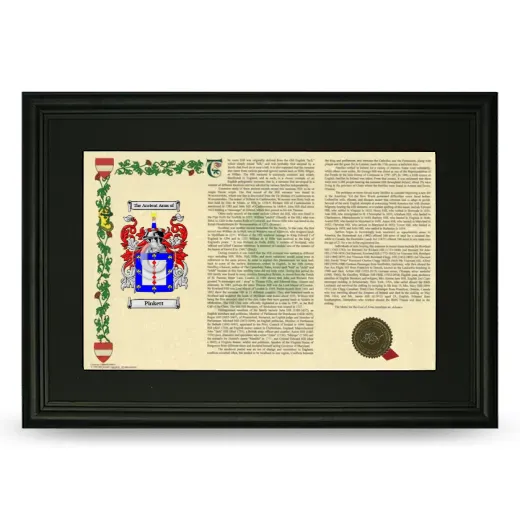 Pinkett Deluxe Armorial Landscape Framed- Black