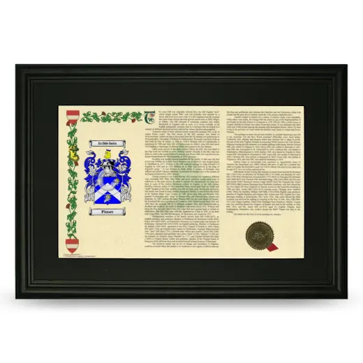 Pinner Deluxe Armorial Landscape Framed- Black
