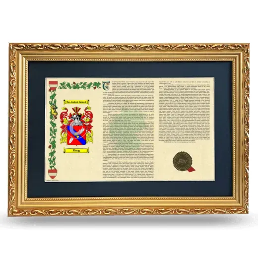 Ploog Deluxe Armorial Landscape Framed - Gold
