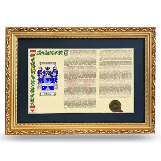 Pokorny Deluxe Armorial Landscape Framed - Gold