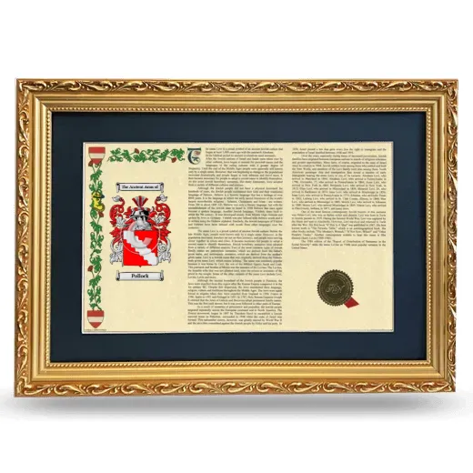 Pollock Deluxe Armorial Landscape Framed - Gold