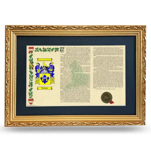 Potman Deluxe Armorial Landscape Framed - Gold