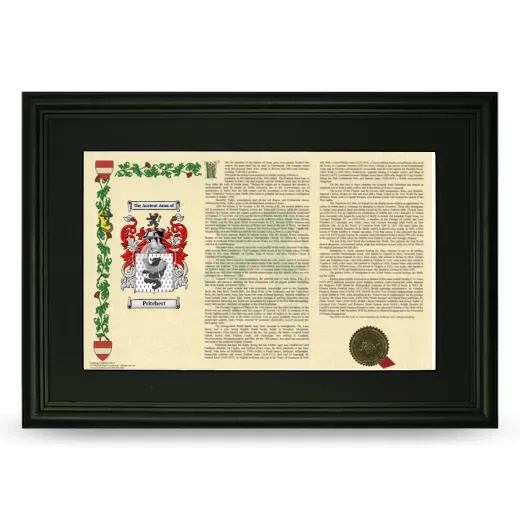 Pritchert Deluxe Armorial Landscape Framed- Black
