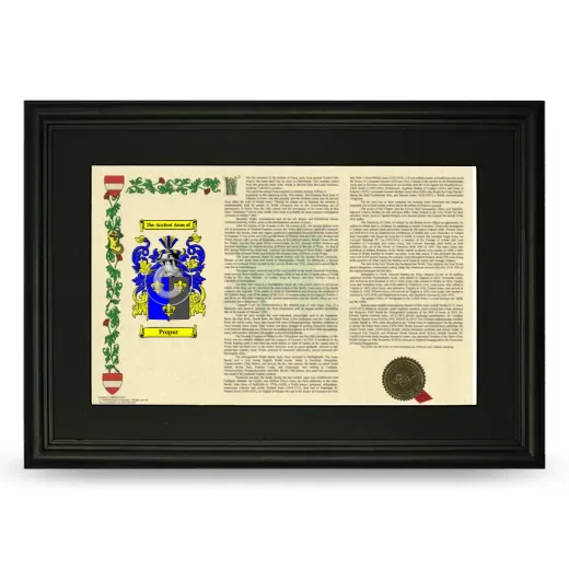 Proput Deluxe Armorial Landscape Framed- Black