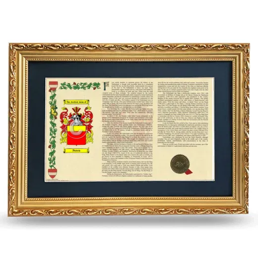 Puten Deluxe Armorial Landscape Framed - Gold