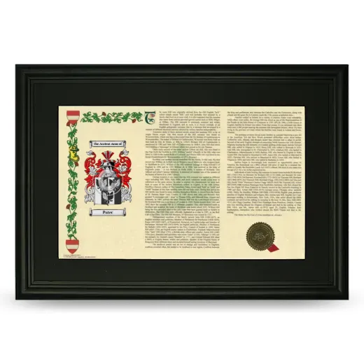 Puter Deluxe Armorial Landscape Framed- Black