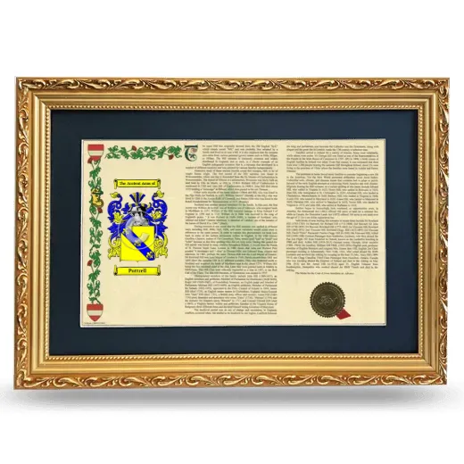Puttrell Deluxe Armorial Landscape Framed - Gold