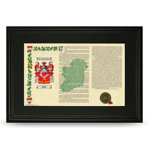 Quilty Deluxe Armorial Landscape Framed- Black