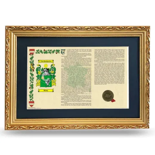 Rémy Deluxe Armorial Landscape Framed - Gold