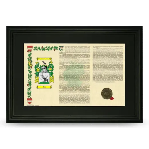 Rab Deluxe Armorial Landscape Framed- Black