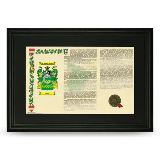 Rada Deluxe Armorial Landscape Framed- Black