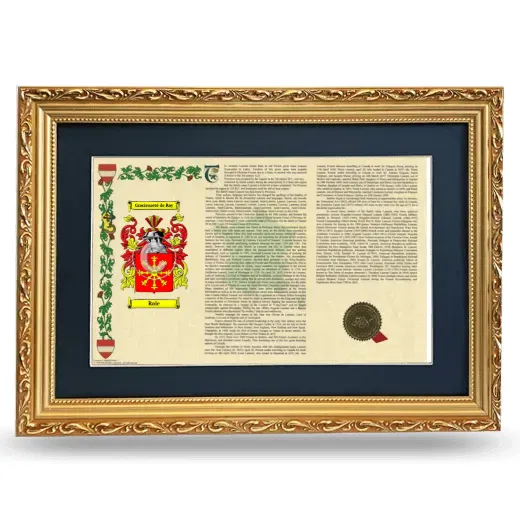 Raie Deluxe Armorial Landscape Framed - Gold