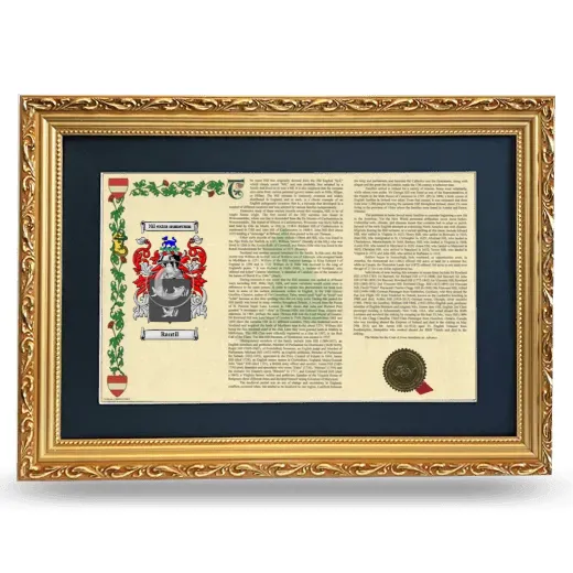 Rantil Deluxe Armorial Landscape Framed - Gold