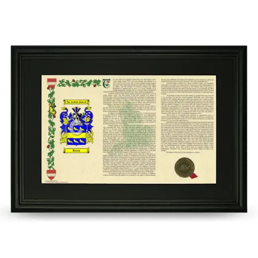 Rassy Deluxe Armorial Landscape Framed- Black