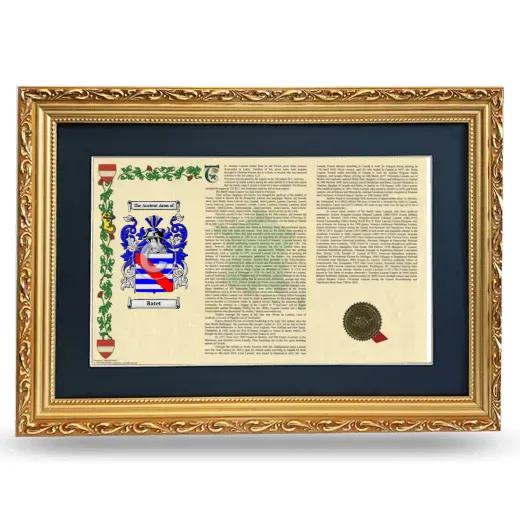 Ratet Deluxe Armorial Landscape Framed - Gold