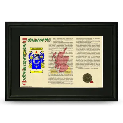 Ratray Deluxe Armorial Landscape Framed- Black