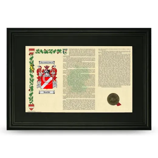 Rauchle Deluxe Armorial Landscape Framed- Black