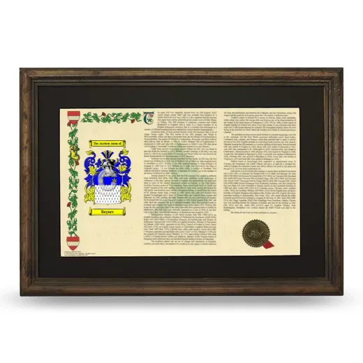 Rayner Deluxe Armorial Landscape Framed - Brown