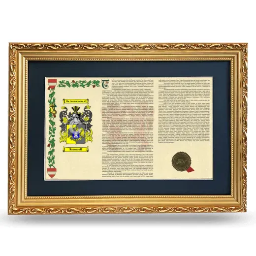 Razumoff Deluxe Armorial Landscape Framed - Gold