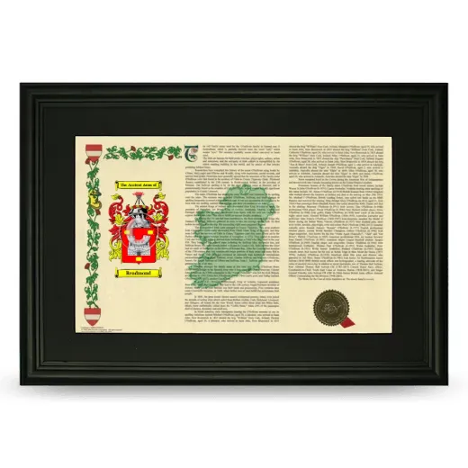 Readmond Deluxe Armorial Landscape Framed- Black