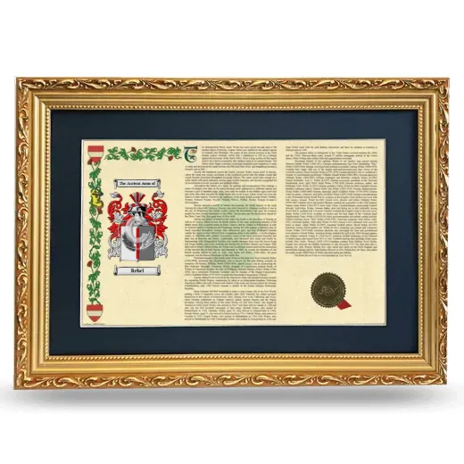 Rebel Deluxe Armorial Landscape Framed - Gold