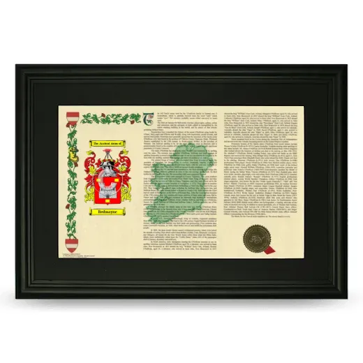 Redmayne Deluxe Armorial Landscape Framed- Black