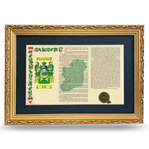 Reilly Deluxe Armorial Landscape Framed - Gold