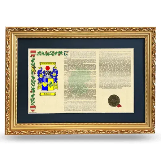 Reinolds Deluxe Armorial Landscape Framed - Gold