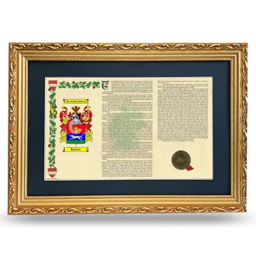 Reiterer Deluxe Armorial Landscape Framed - Gold