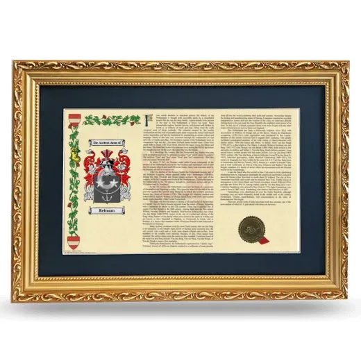 Reitman Deluxe Armorial Landscape Framed - Gold