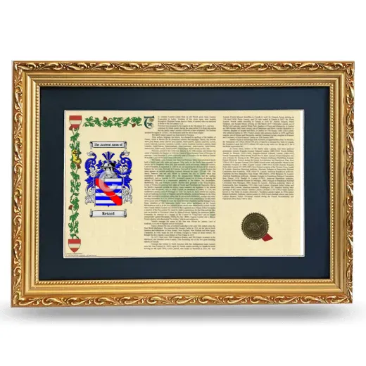 Retard Deluxe Armorial Landscape Framed - Gold