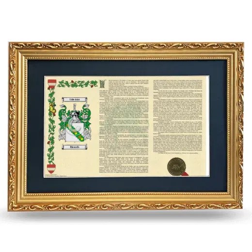 Ricards Deluxe Armorial Landscape Framed - Gold