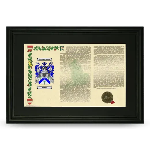 Rickell Deluxe Armorial Landscape Framed- Black