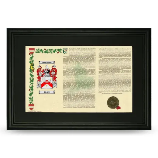 Riedell Deluxe Armorial Landscape Framed- Black