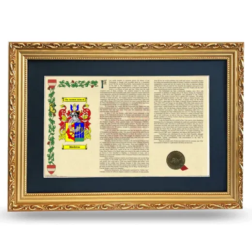 Riedstra Deluxe Armorial Landscape Framed - Gold