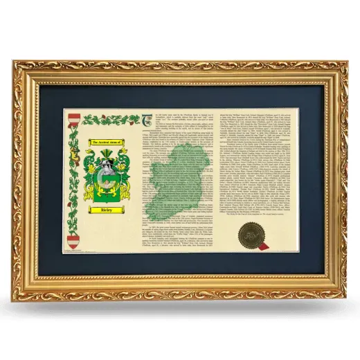 Rieley Deluxe Armorial Landscape Framed - Gold