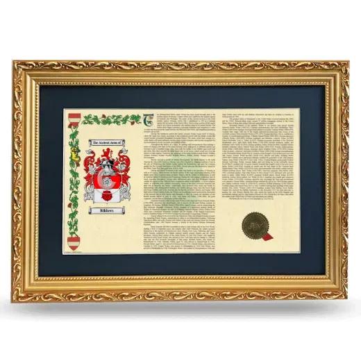 Rikkers Deluxe Armorial Landscape Framed - Gold