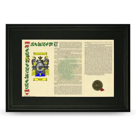 Ringel Deluxe Armorial Landscape Framed- Black