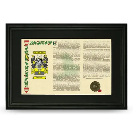 Risebrow Deluxe Armorial Landscape Framed- Black