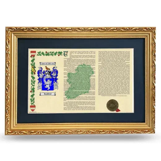 Roakferd Deluxe Armorial Landscape Framed - Gold