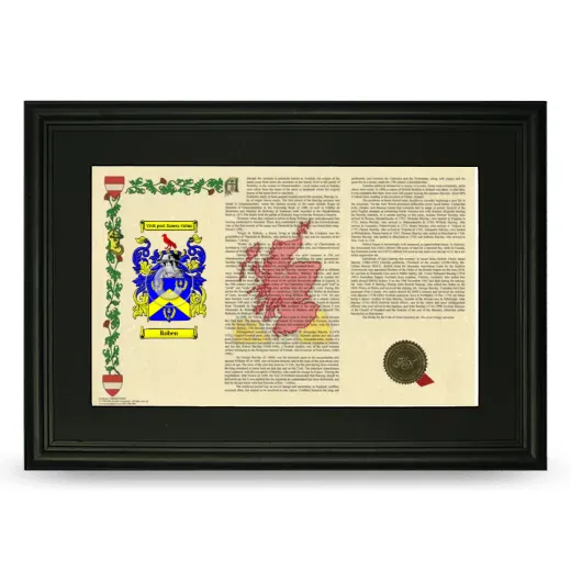 Roben Deluxe Armorial Landscape Framed- Black
