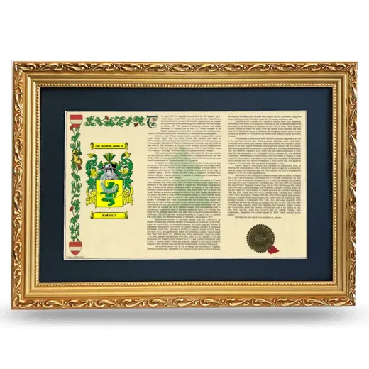 Robsart Deluxe Armorial Landscape Framed - Gold