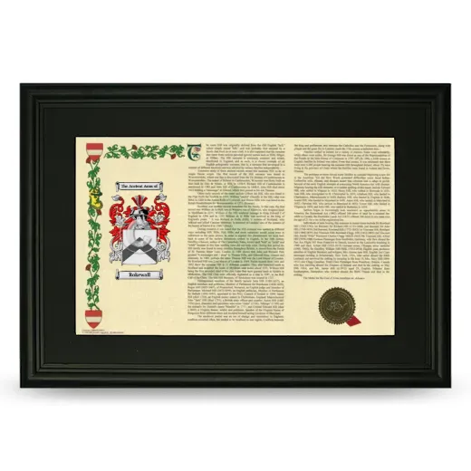 Rokewall Deluxe Armorial Landscape Framed- Black