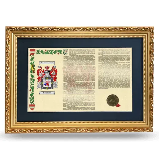 Romanov Deluxe Armorial Landscape Framed - Gold