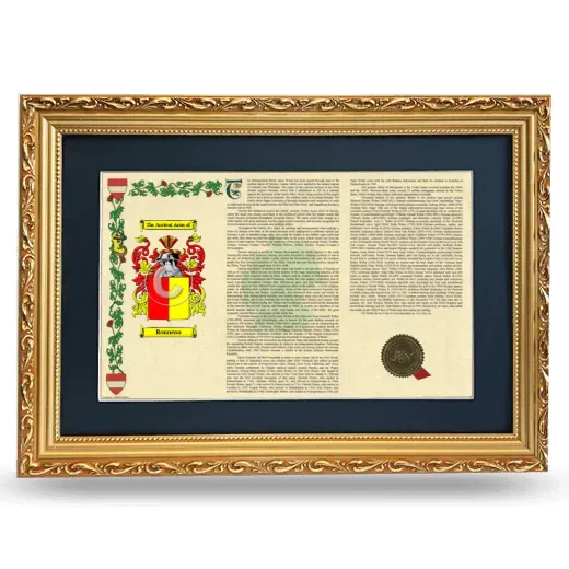 Ronneau Deluxe Armorial Landscape Framed - Gold