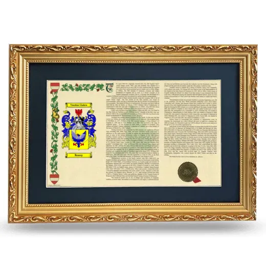 Rousy Deluxe Armorial Landscape Framed - Gold